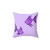 Colorful fish pillow with vibrant purple sea life design