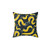 Banana slug print decorative pillow