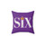 Six the Musical Logo Decorative Pillow