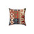 Aksaray Tribal Turkish Kilim Print Throw Pillow