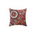 Aboriginal Art Red Pattern Pillow