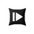 Music Lover Home Decor Pillow with Play Pause Button