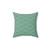 Fan Pattern Green Decorative Pillow