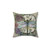 Time Flies Dragonfly Pillow with Floral Design