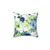 Romantic blue rose patterned pillow