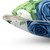 Romantic blue rose patterned pillow
