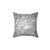 Silver Gray Sparkle Stars Pillow