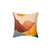 Modern Earthy Tones Mountains Throw Pillow