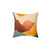 Modern Earthy Tones Mountains Throw Pillow