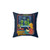 Retro Bedtime Story Pillow with Aliens and Kittens