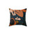 Modern Floral Evening Meadow Decorative Pillow