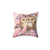 Decorative owl-themed throw pillow for home