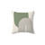 Mid-Century Style Green Arch Throw Pillow