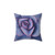 Purple pearl pillow with nature-inspired design