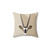 Minimalist Oryx Animal Portrait Pillow