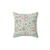 Bubu and Moonch Decorative Throw Pillow with Whimsical Tea Party Pattern
