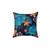 Tropical Sea Turtle Floral Decorative Pillow