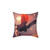 Aesthetic night sky pillow with star design