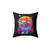 Vibrant shark-themed throw pillow