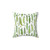 Watercolor Green Pea Decorative Throw Pillow