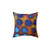 Dark Bubbles Ethnic Abstract Art Pillow
