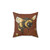 Luxury bumble bee pillow with floral design