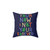 Turtles All the Way Down Pillow featuring inspiring quotes from the John Green novel