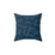Navy and Teal Ocean Swirls Decorative Pillow