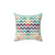 Watercolor Chevron Pattern Decorative Pillow