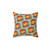 Cheeseburger Pattern Blue Pillow