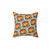 Cheeseburger Pattern Blue Pillow