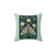 Midnight Creature Pillow with Floral Nature Design