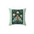 Midnight Creature Pillow with Floral Nature Design