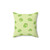 Whimsical frog pillow with a cottagecore aesthetic design