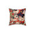 Antique Japanese Cat Tattoo Print Pillow