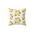 Lemon Print Decorative Throw Pillow