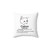 Cation Cat Pillow - Funny Chemistry Joke Gift