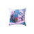 Vaporwave-inspired pillow with Tokyo residential area scene