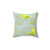 Decorative Golden Birds Throw Pillow