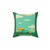 Vintage Video Game Pillow featuring the Mushroom Kingdom from Super Mario
