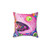 Colorful Shark Pillow with Glittery, Trippy Ocean Design