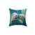 Lovers Pillow featuring a cute manatee design