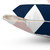 Minimalist Geometric Pillow with Navy, Grey, and Blush Arrows