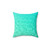 Turquoise blue tropical ocean waves pillow