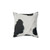 Cowhide Accent Pillow with Spotted Cow Pattern
