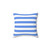 Striped Blue and White Decorative Pillow