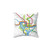 Compact DC Metro Map Pillow