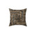 Leopard fur geometric pattern pillow