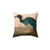 Audubon Inspired Blue Crane or Heron Decorative Throw Pillow