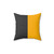 Striped mustard yellow throw pillow